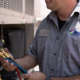 Mss Worker Holding Gauge